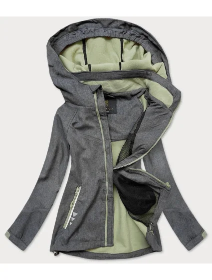 Šedá dámská sportovní bunda model 16149886 - HV-EXP79 Šedá dámská sportovní bunda model 16149886 - HV-EXP79