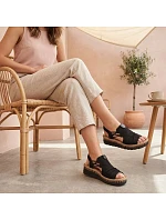 Pohodlné sandály W model 22018139 black - Rieker Pohodlné sandály W model 22018139 black - Rieker