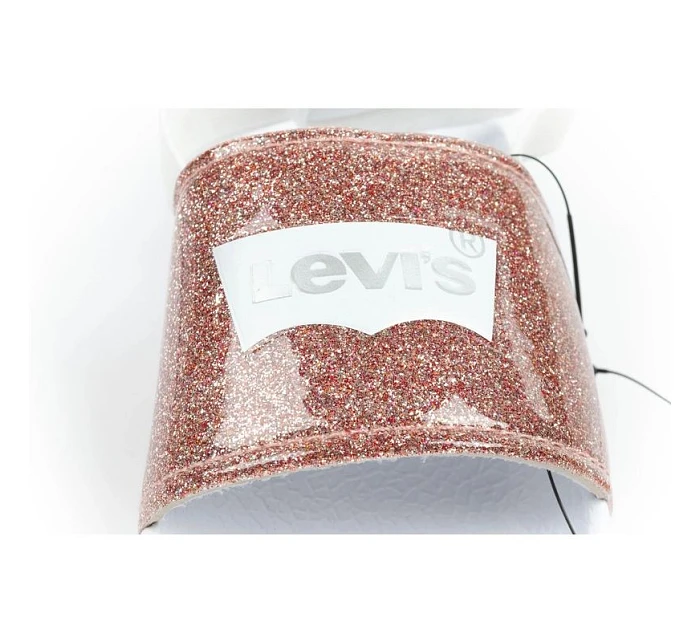 Levi's dětské žabky Pool S Mini dívčí třpytivé sandály dětské Levi's dětské žabky Pool S Mini dívčí třpytivé sandály dětské