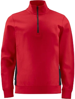 Sweatshirt 1/2 Zip Těžká pracovní mikina Doubleface s 1/4 zipem 64. red model 22462234 - ProJob