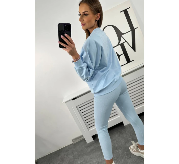 Kalifornská bavlněná souprava modrá