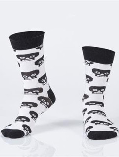 Dámské bílé ponožky s lebkami