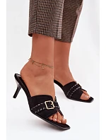 Klapky na podpatku model 225371 Step in style