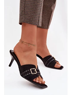 Klapky na podpatku model 225371 Step in style