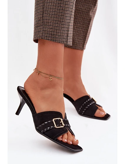 Klapky na podpatku model 225371 Step in style