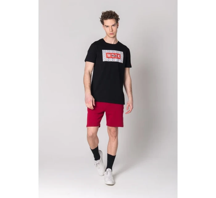 Pánské tričko John Frank JFTCOOL25 WORK HARD