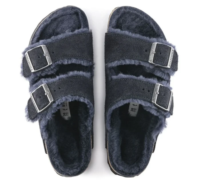 Arizona VL Midnight zateplené žabky semišová kůže úzké model 20701475 - Birkenstock