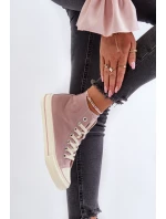 Dámské vysoké tenisky Big Star NN274277 růžové Dámské vysoké tenisky Big Star NN274277 růžové