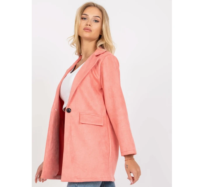 Dámské sako DHJ MA 15286 broskvové