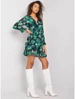 Šaty DHJ SK 12220 1.10P tmavě zelená