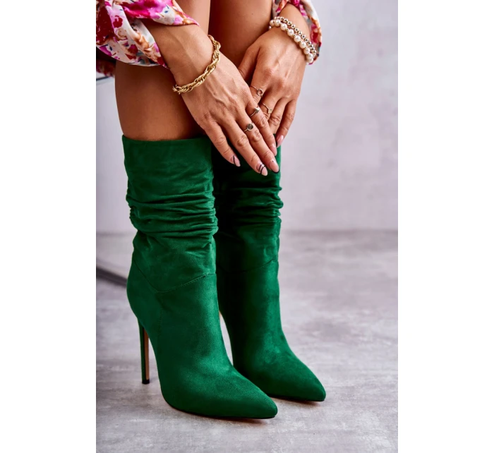 Boty na podpatku model 173773 Step in style Boty na podpatku model 173773 Step in style