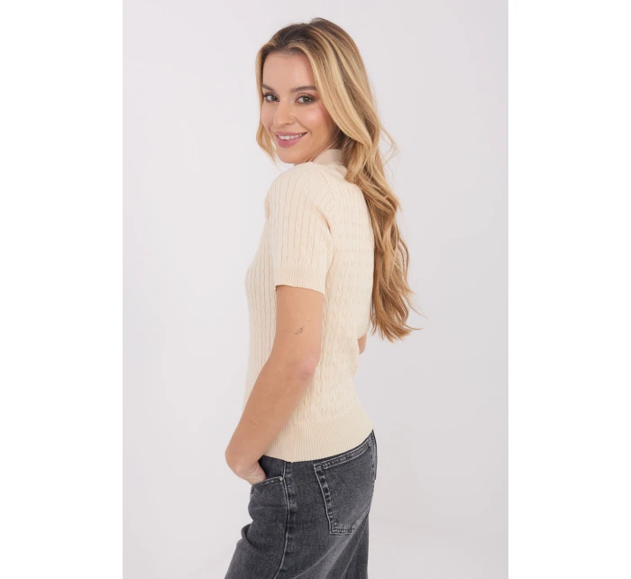 Svetr s krátkým rukávem  model 222827 Factory Price