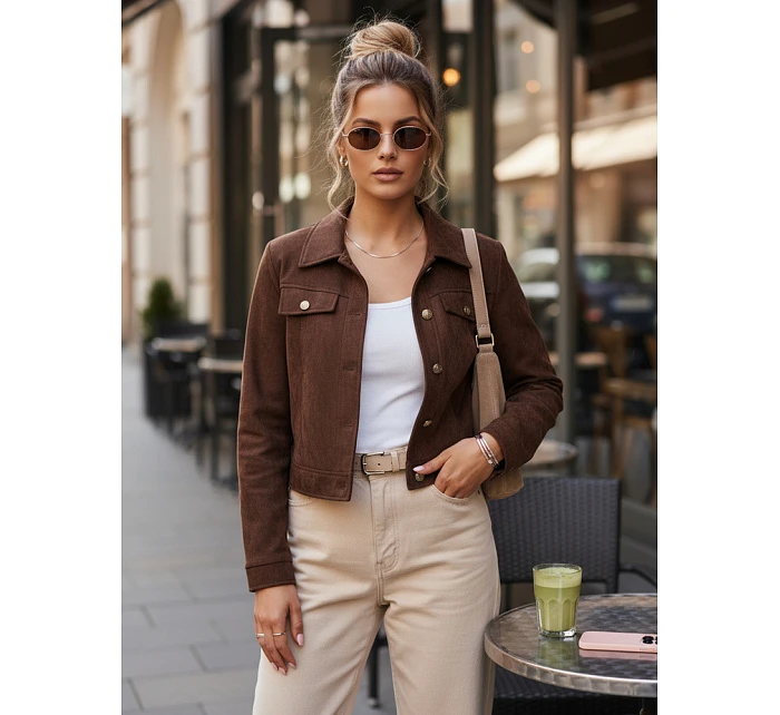 Kurtka damska brązowa model 22084528 - FashionStreet Kurtka damska brązowa model 22084528 - FashionStreet