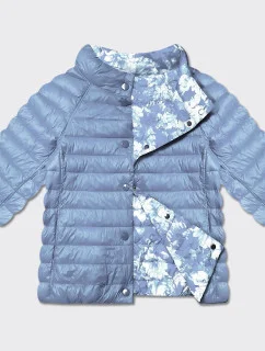 Světle oboustranná dámská plus size bunda se 3/4 rukávy model 21073862 - MINORITY