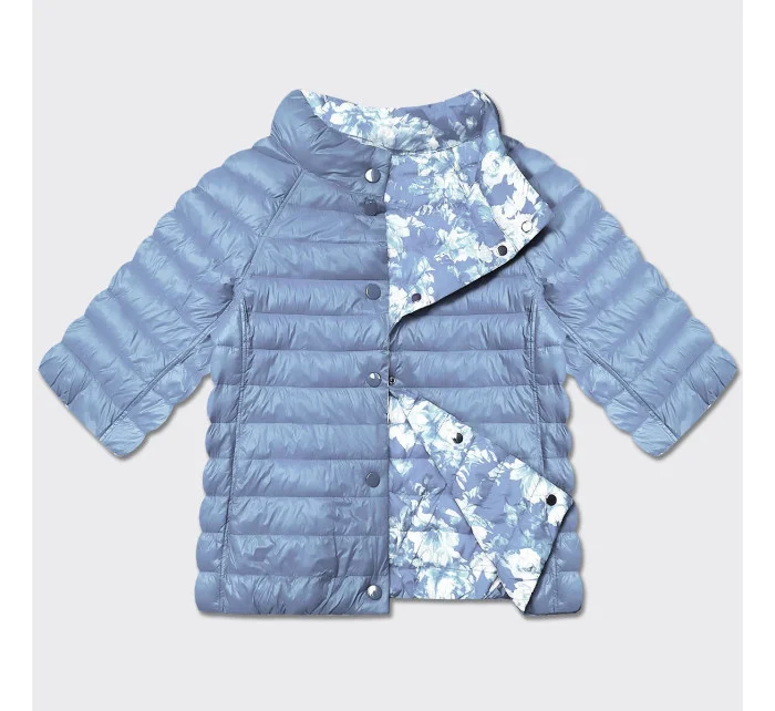 Světle oboustranná dámská plus size bunda se 3/4 rukávy model 21073862 - MINORITY