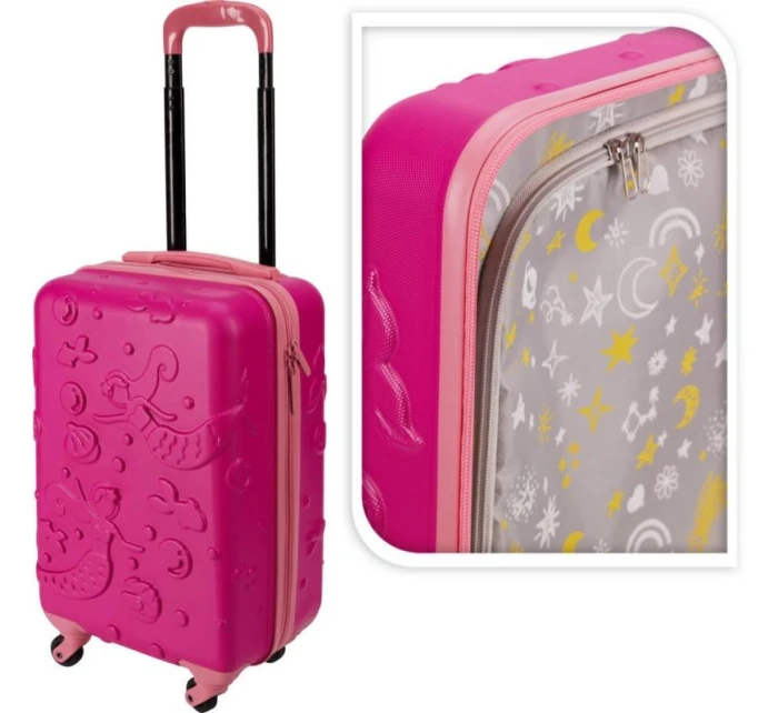 CESTOVNÍ KUFR 18 PALCŮ PROWORLD KID - RŮŽOVÝ (MOŘSKÁ PANNA)