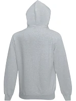 Fruit of the Loom Classic Hooded Sweat Jacket Mikina s kapucí 16.2062 heather grey Fruit of the Loom Classic Hooded Sweat Jacket Mikina s kapucí 16.2062 heather grey