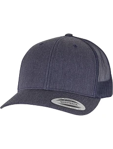 Flexfit 6606/6606T 6 panelová vintage kšiltovka "Trucker" 55.6606 heather navy