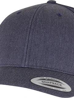 Flexfit 6606/6606T 6 panelová vintage kšiltovka "Trucker" 55.6606 heather navy
