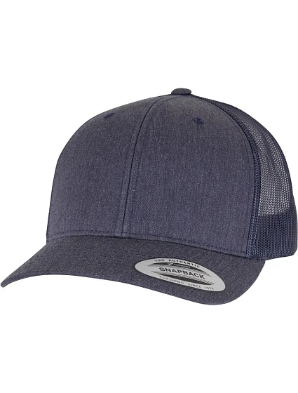 Flexfit 6606/6606T 6 panelová vintage kšiltovka "Trucker" 55.6606 heather navy
