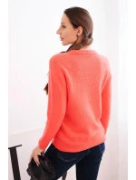 Svetr dámský z baby alpaky s dlouhým rukávem malinový Svetr dámský z baby alpaky s dlouhým rukávem malinový