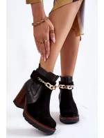 Dámské kožené kozačky model 21602024 Černé - Maciejka