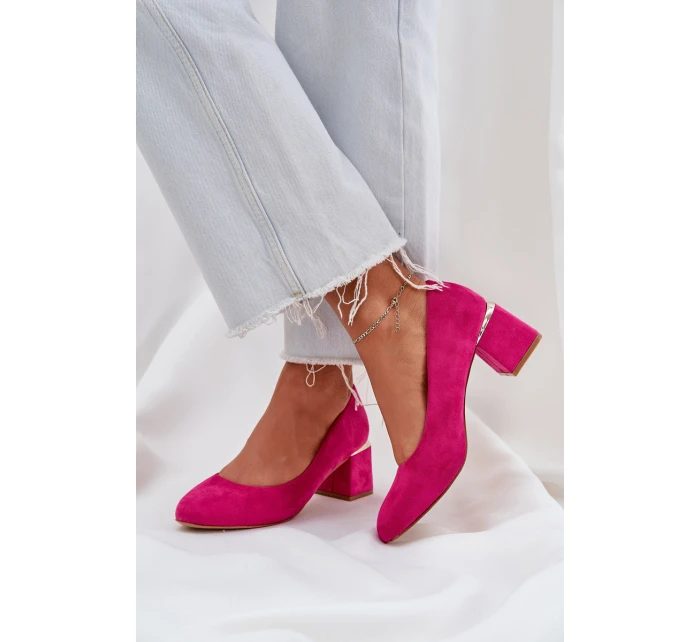Eko Semišové Na Podpatku Fuchsie model 21684774 - Boto