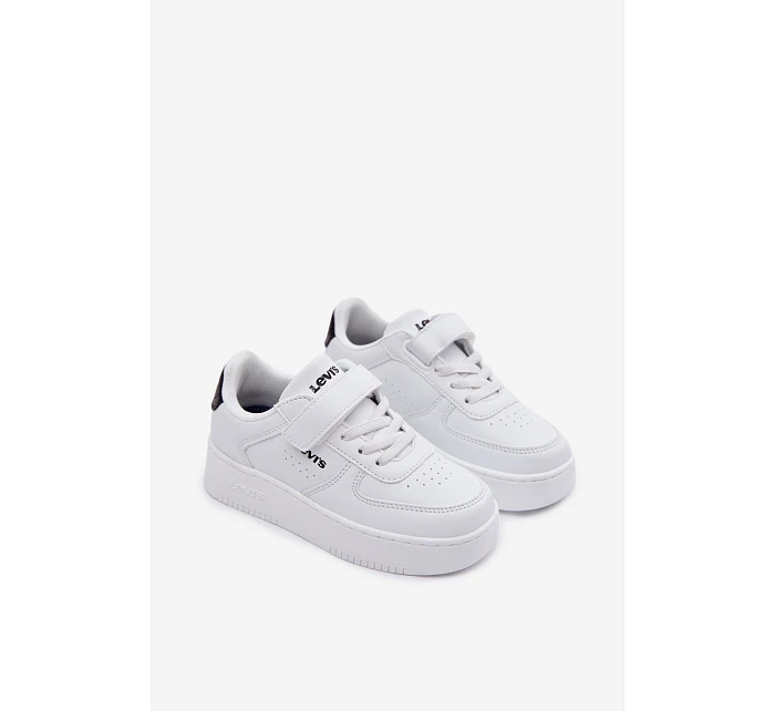 Dětské tenisky na suchý zip NEW Bílé model 22101695 - Levis Dětské tenisky na suchý zip NEW Bílé model 22101695 - Levis