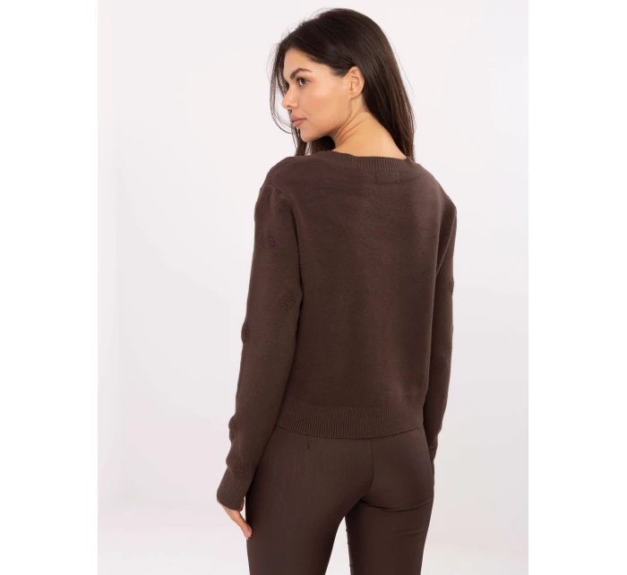 Sweter IT SW model 21302477 ciemny brązowy - FPrice