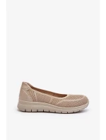 Béžové balerínky na platformě Aviaba Béžové balerínky na platformě Aviaba
