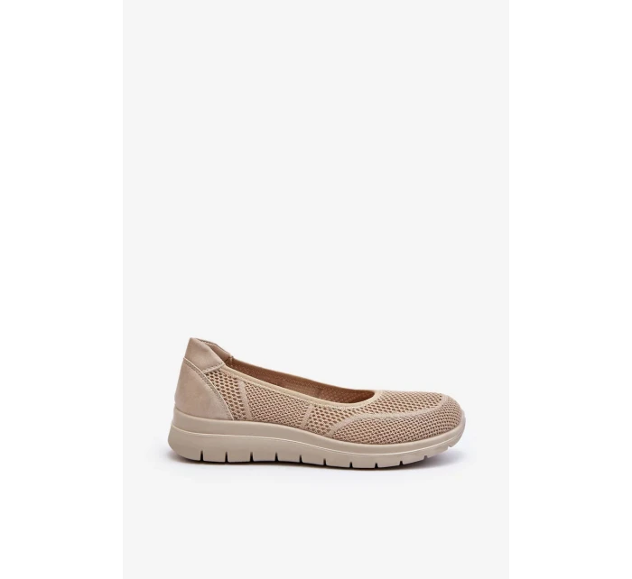 Béžové balerínky na platformě Aviaba Béžové balerínky na platformě Aviaba