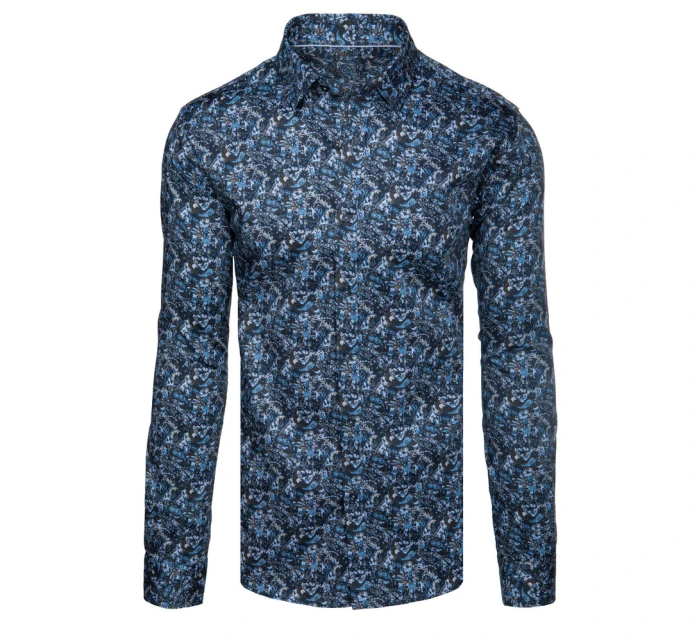 Pánská neformální modrá košile Dstreet DX2672