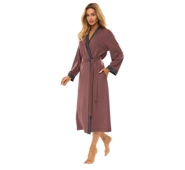 L&L 2505 dlouhý dámský viskózový župan M-2XL