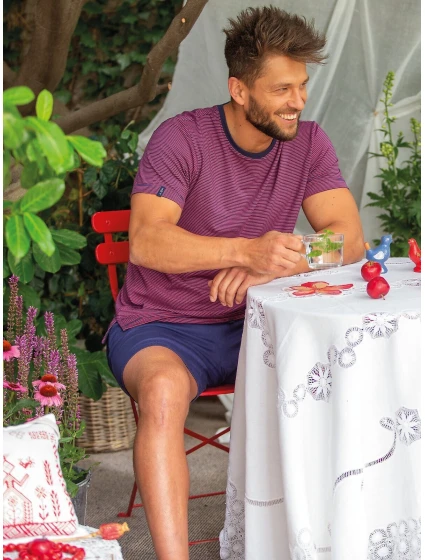 Pyžamo Key MNS 319 B26 cr/r 3XL-4XL Pyžamo Key MNS 319 B26 cr/r 3XL-4XL