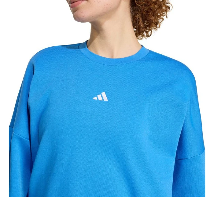 Dámská mikina adidas Essentials Small Logo Feelcozy modrá KC5280