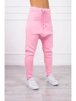 Sada sáčkových kalhot světle růžová