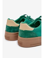 Dámské semišové tenisky Big Star model 22039990 Zelené - Big Star Shoes