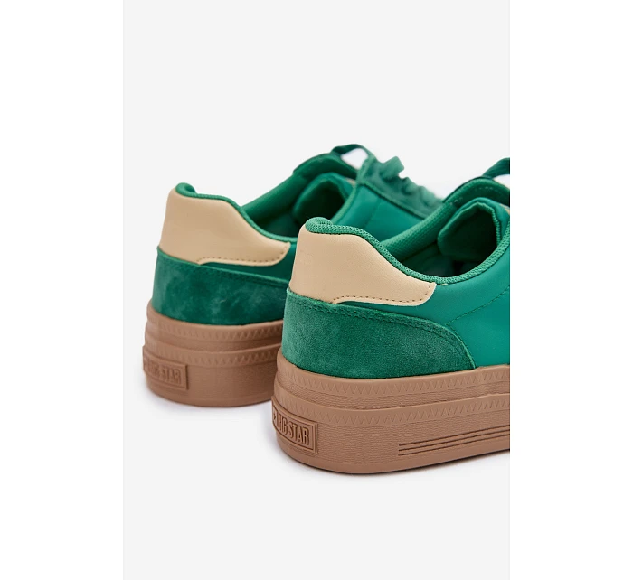 Dámské semišové tenisky Big Star model 22039990 Zelené - Big Star Shoes