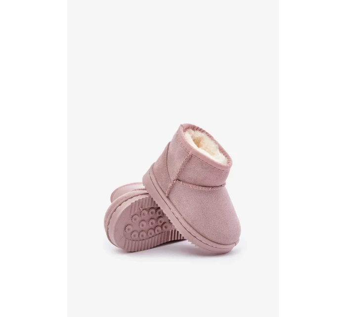 Dětské Zateplené Kotníkové Sněhule Růžové Gooby