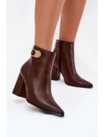 Boty na podpatku  model 218515 Step in style