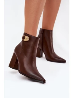 Boty na podpatku  model 218515 Step in style