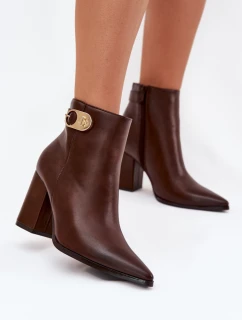 Boty na podpatku  model 218515 Step in style