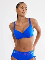 SUMMER TROPICS – Minimizer plavkový top pro perfektní podporu Triumph