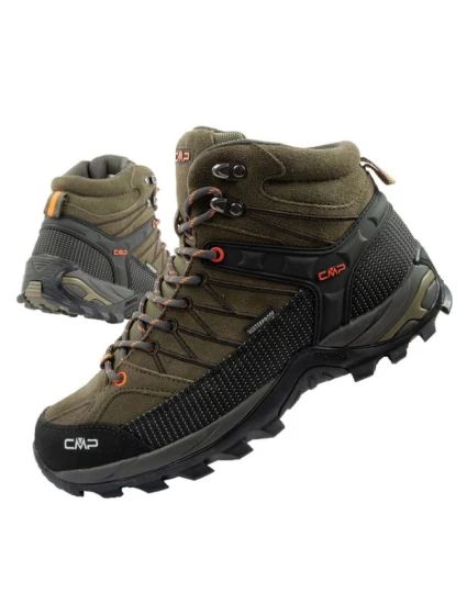 CMP Rigel pánské trekové boty kožené odolné nepromokavé kotníkové boty olivově zelené CMP Rigel pánské trekové boty kožené odolné nepromokavé kotníkové boty olivově zelené