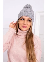 Fleecová čepice Waleria K307 tmavě šedá