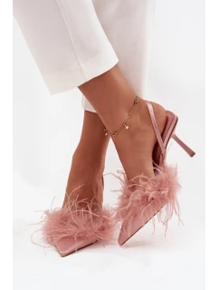 Lodičky s a patou růžové model 21715224 - Boto