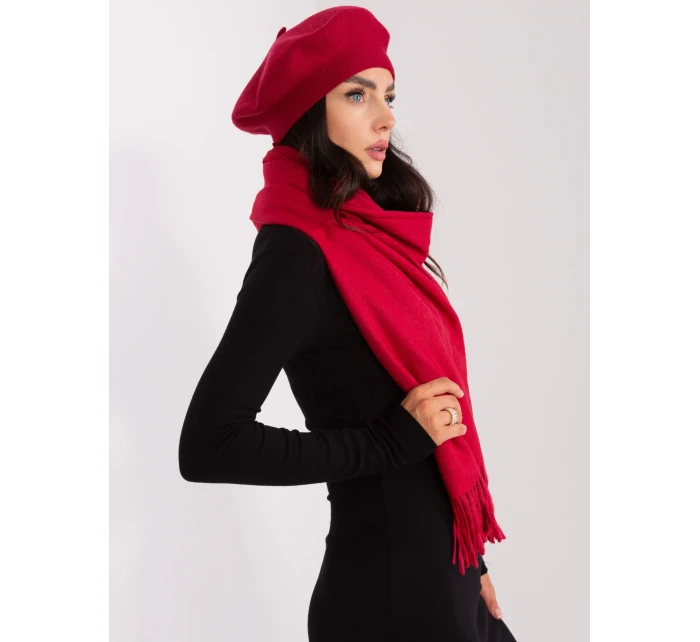 Szalik AT SZ model 21397525 bordowy - FPrice