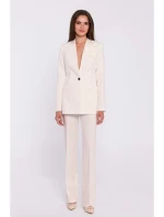 Květinové sako kost model 20502942 - STYLOVE Květinové sako kost model 20502942 - STYLOVE