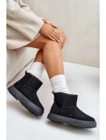 Dámské Sněhule Na Platformě Z Eko Semiše Černé Atteria Dámské Sněhule Na Platformě Z Eko Semiše Černé Atteria