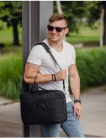 Pánská taška na notebook Vuch Mailo Black Pánská taška na notebook Vuch Mailo Black